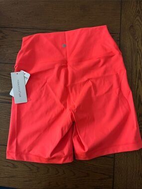 Yogalicious Neon Coral Bike Shorts